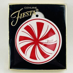 Fiesta Peppermint 2007 Holiday‎ Ornament Christmas Mint Candy Homer Laughlin